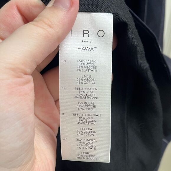 IRO Hawat Single-Breasted Navy Pinstripe Blazer SZ 44 US 12 Formal Business - Picture 4 of 4